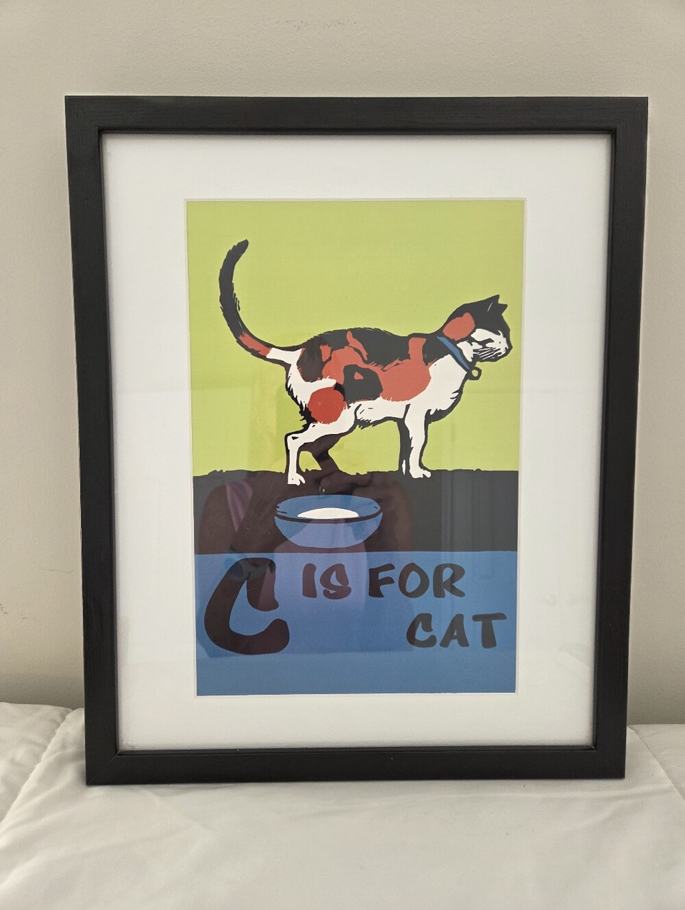 C IS FOR CAT FRAMED ART PRINT